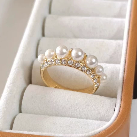 Luxury yet understated diamond-studded ring