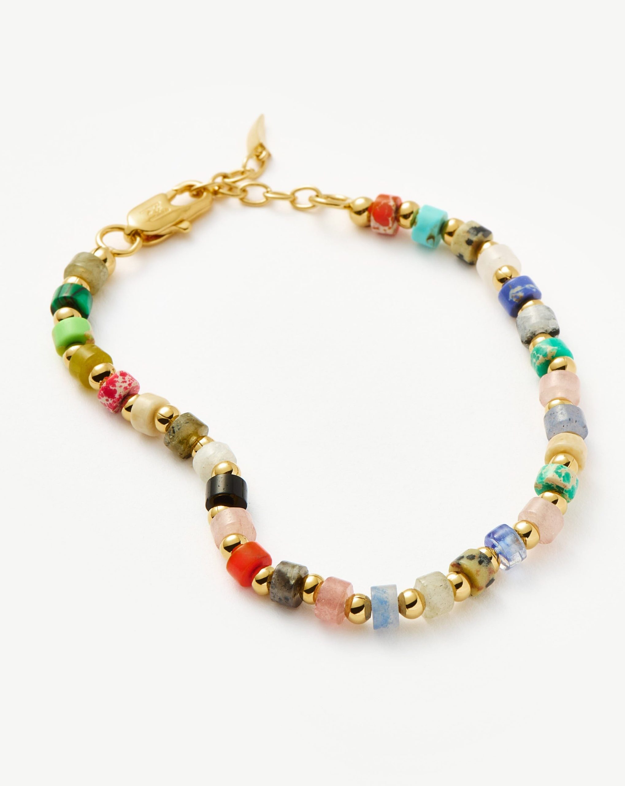 Beaded Bracelet | 18ct Gold Plated/Multi Beaded - Image 5