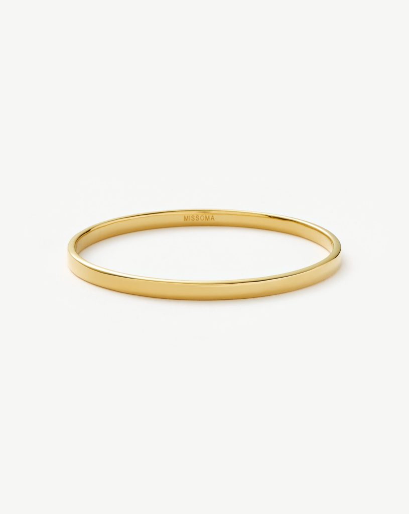 Classic Round Bangle | 18ct Gold Plated