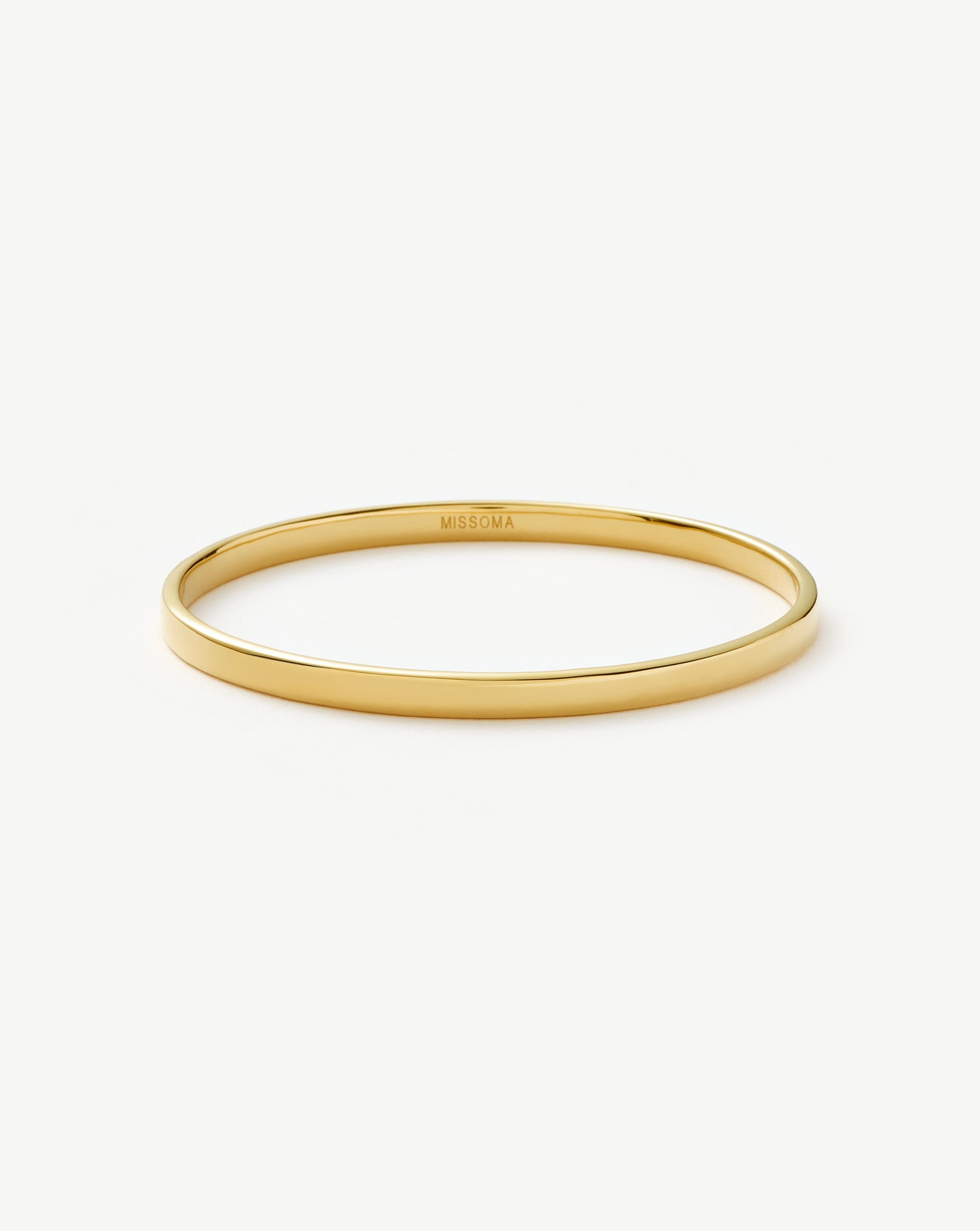 Classic Round Bangle | 18ct Gold Plated