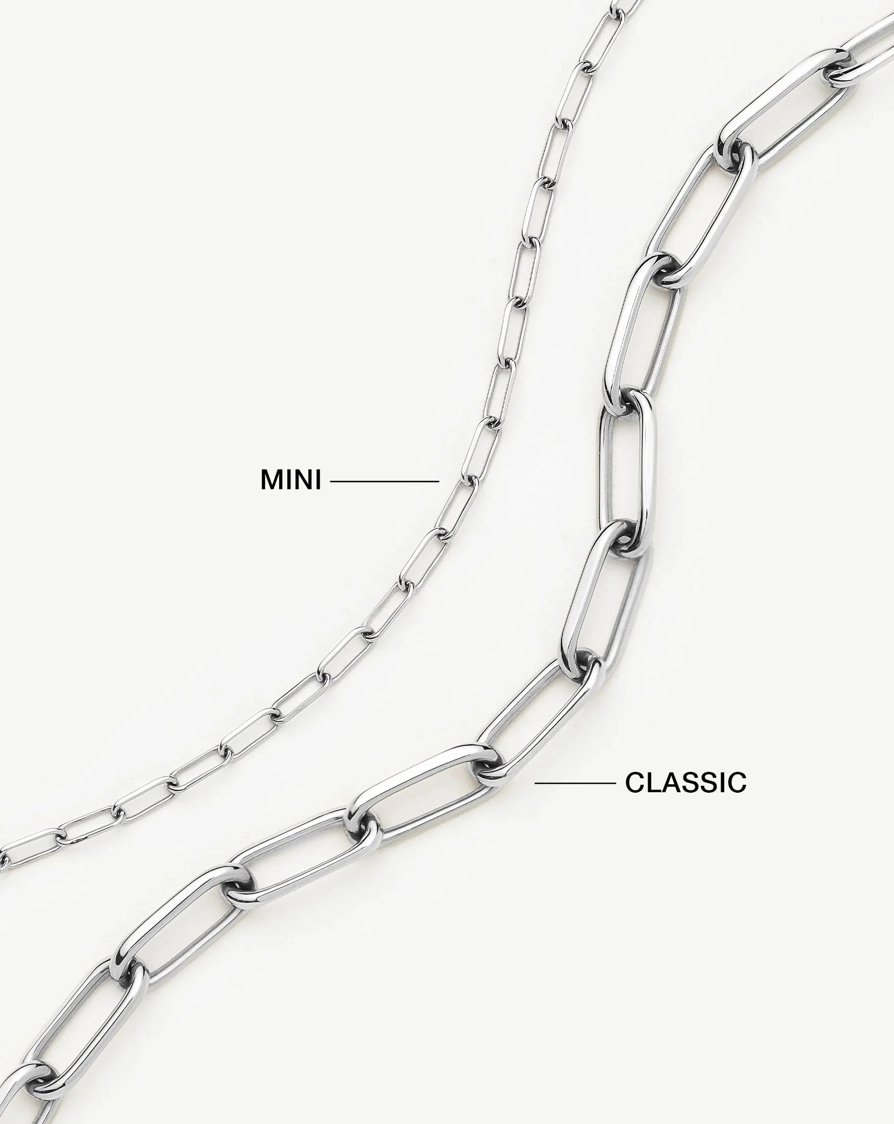 Classic Paperclip Chain Bracelet | Platinum Plated - Image 4