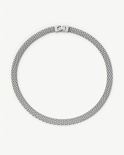 Heirloom Chain Choker Necklace | Platinum Plated