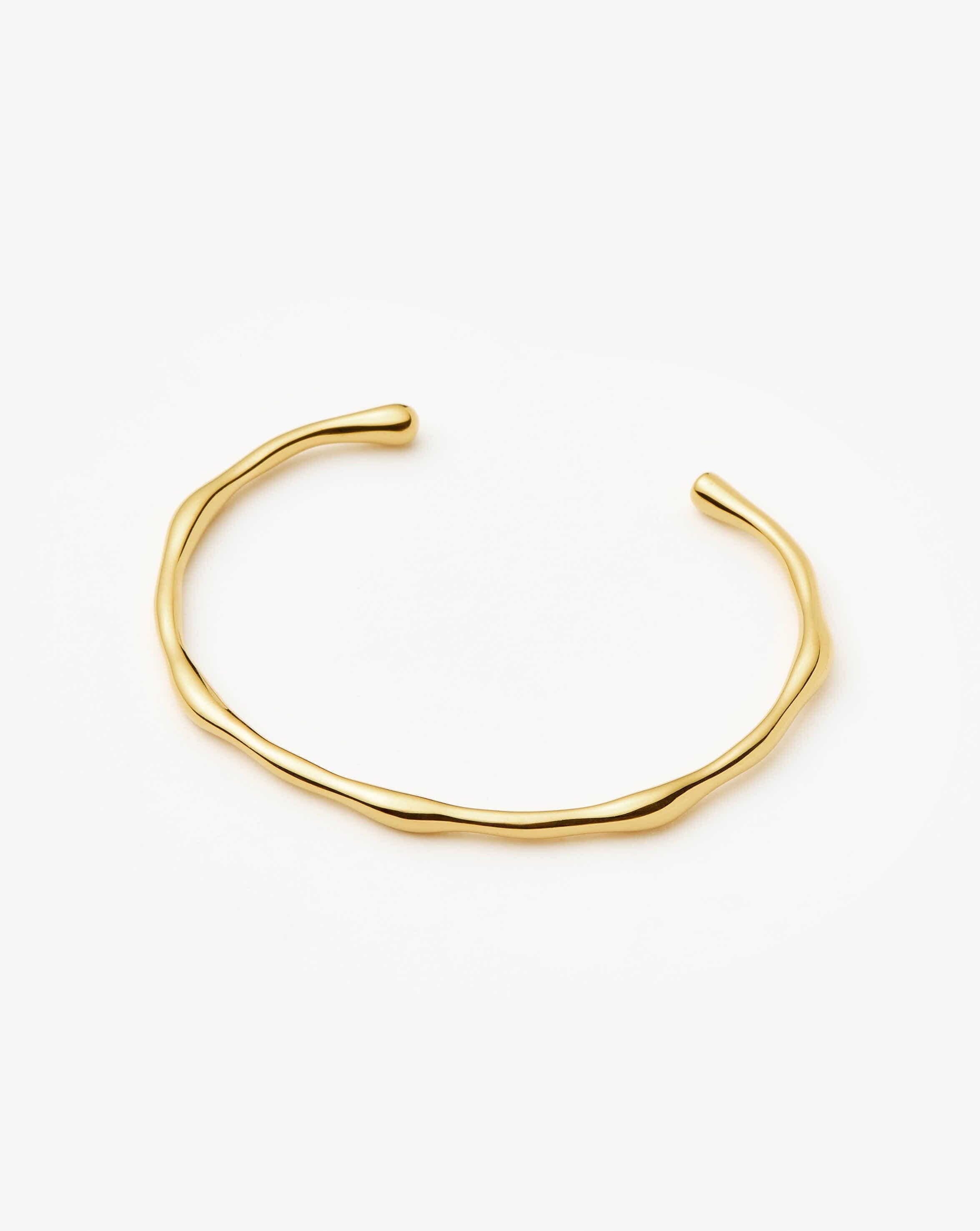 Molten Cuff Bracelet | 18ct Gold Plated - Image 2
