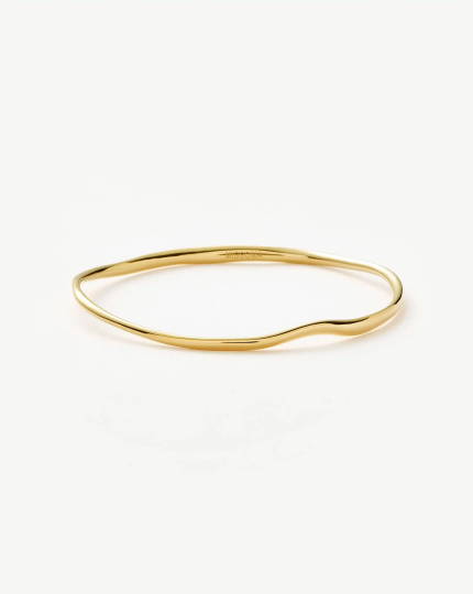 Molten Ripple Bangle | 18ct Gold Vermeil