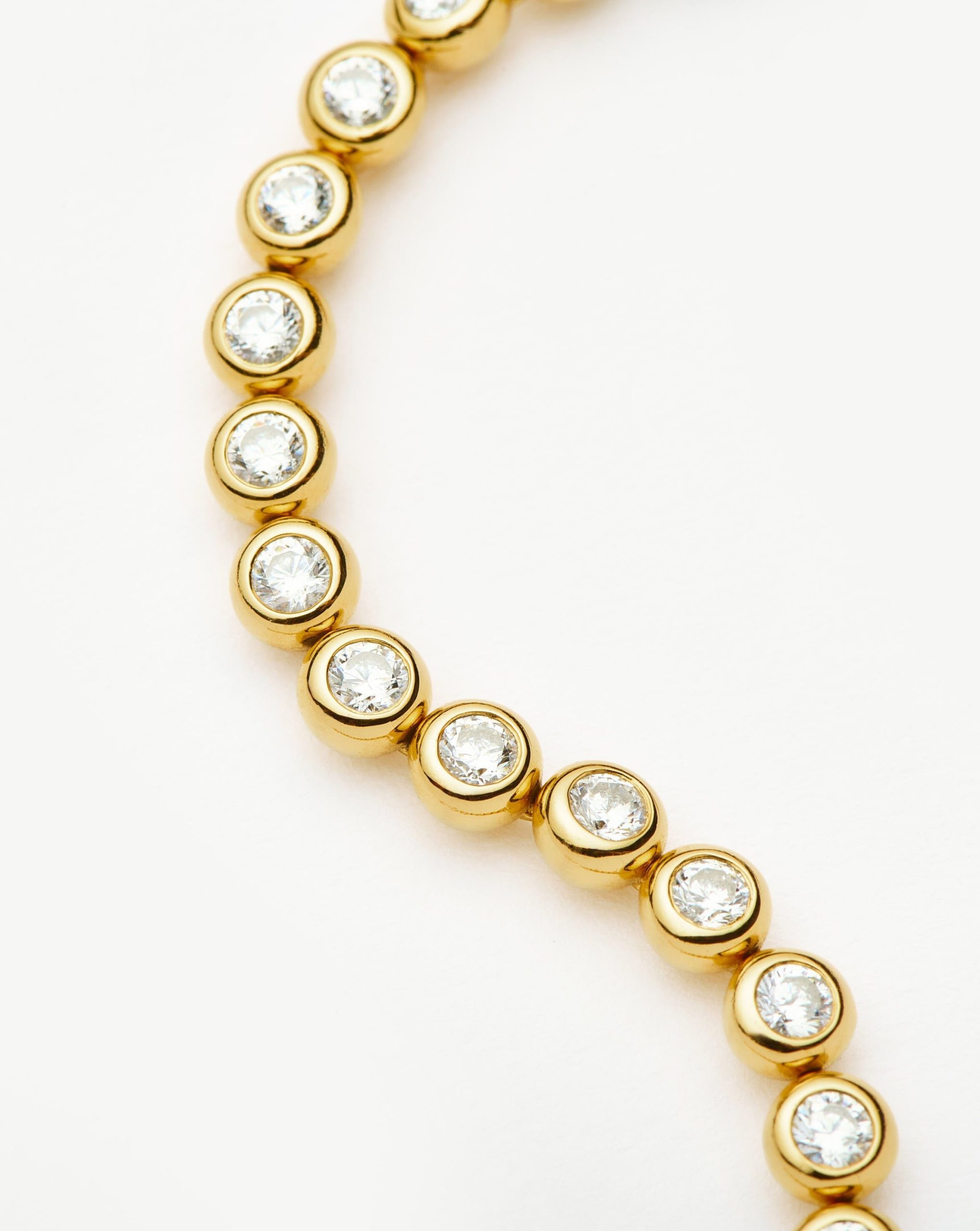 Tennis Round Bracelet | 18ct Gold Vermeil Cubic Zirconia - Image 4