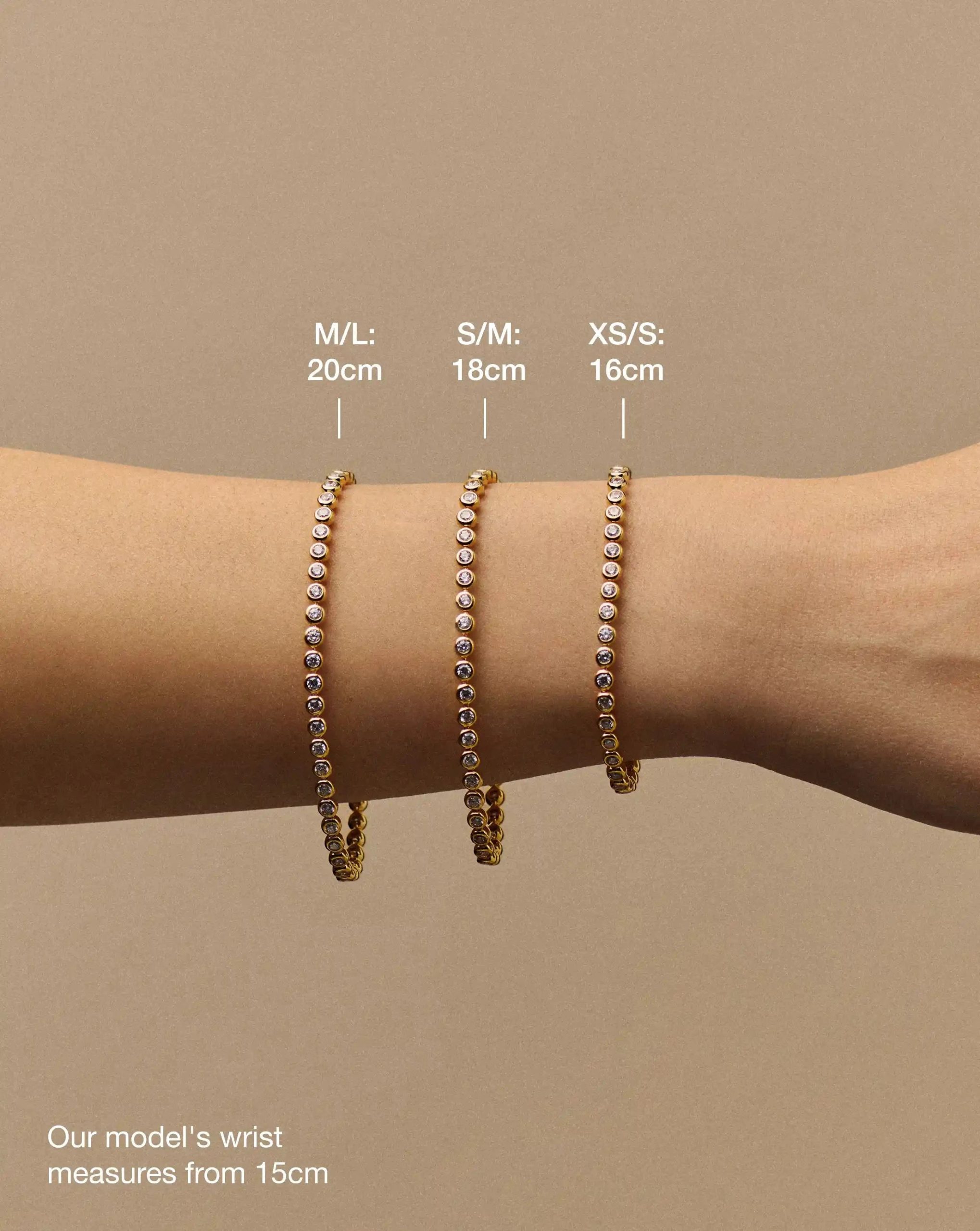 Tennis Round Bracelet | 18ct Gold Vermeil Cubic Zirconia - Image 6