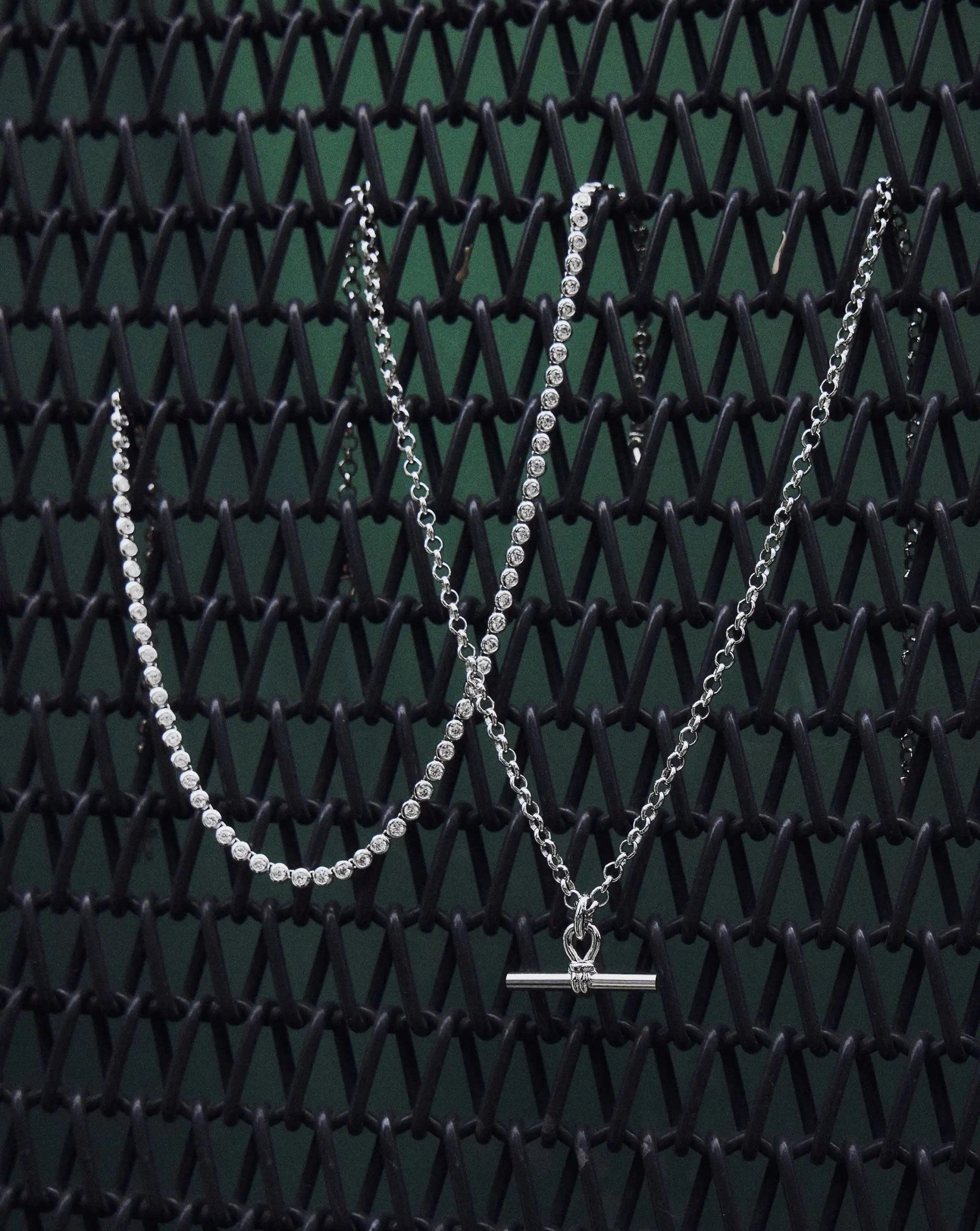 Tennis Round Necklace | Silver Plated/Cubic Zirconia - Image 7