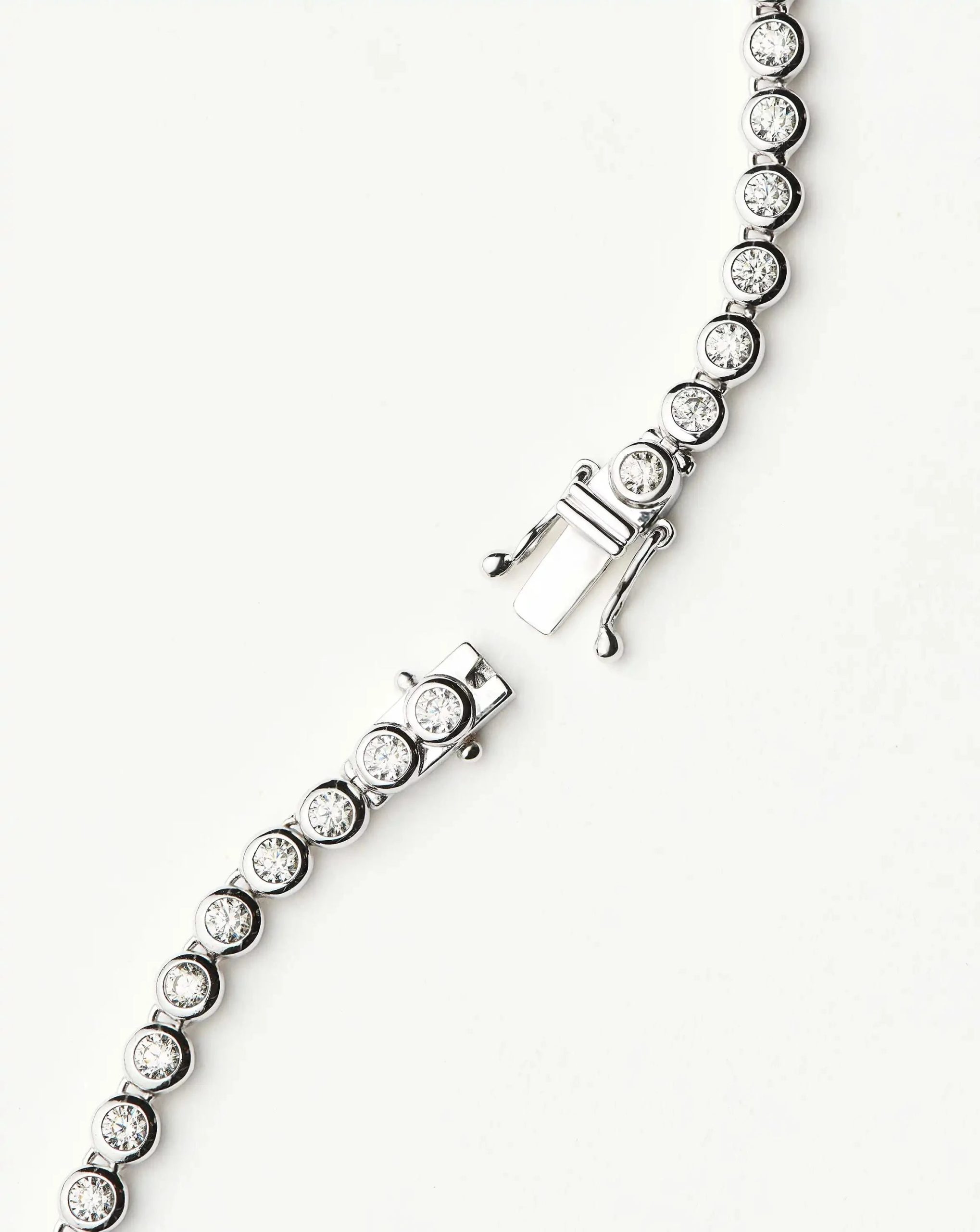 Tennis Round Necklace | Silver Plated/Cubic Zirconia - Image 8