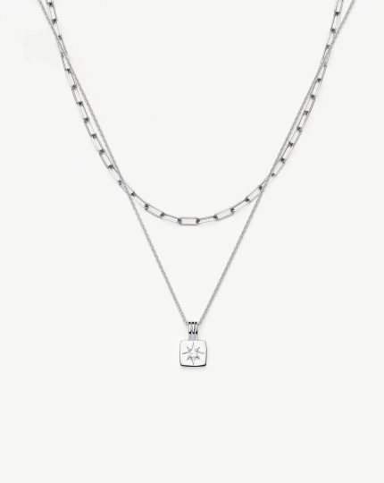 The Effortless Necklace Set | Platinum Plated