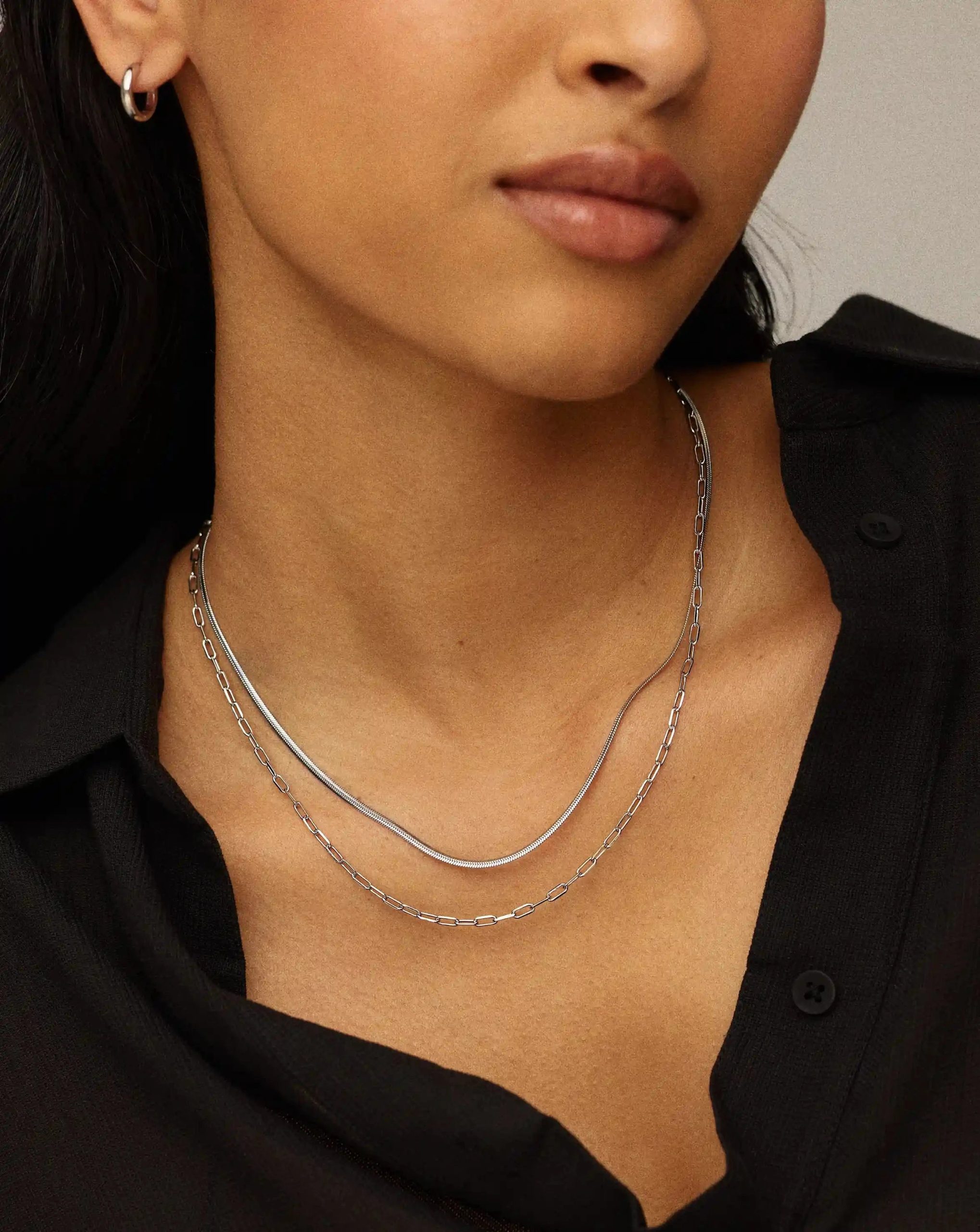 The Go-To Necklace Set | Platinum Plated - Image 2