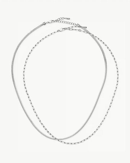 The Go-To Necklace Set | Platinum Plated