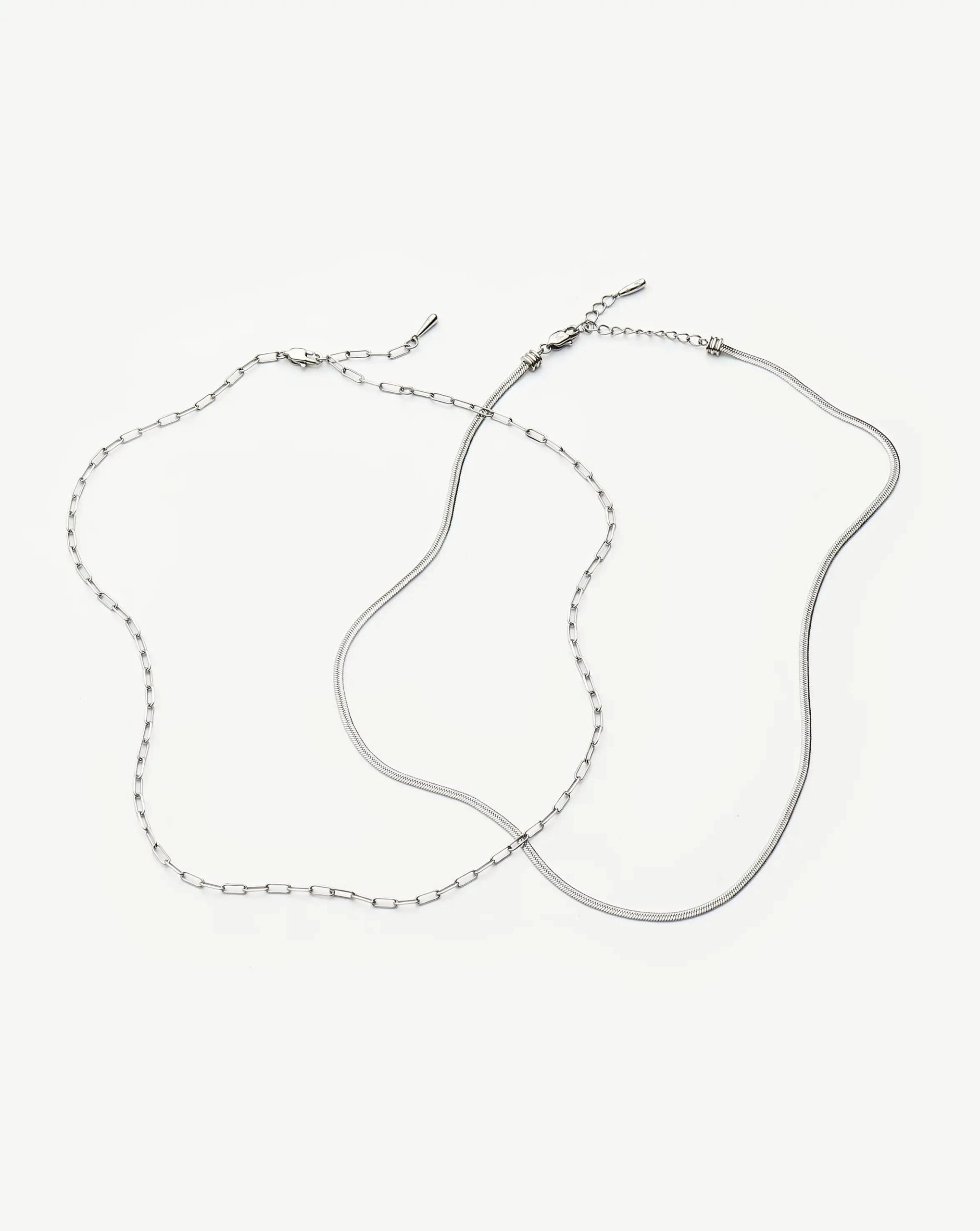 The Go-To Necklace Set | Platinum Plated - Image 5